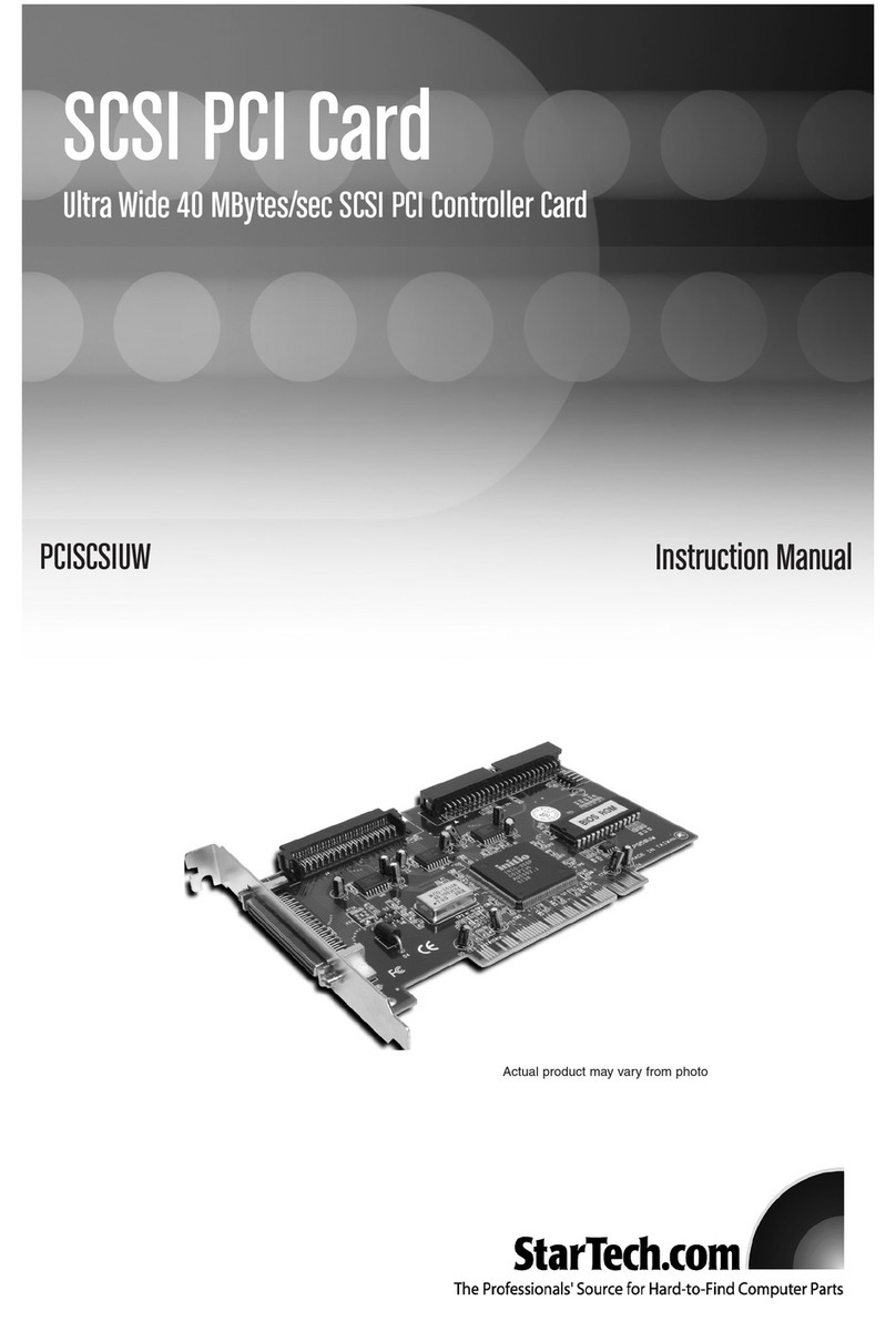 StarTech.com PCISCSIUW Manuel utilisateur StarTech.com PCISCSIUW Manuel utilisateur