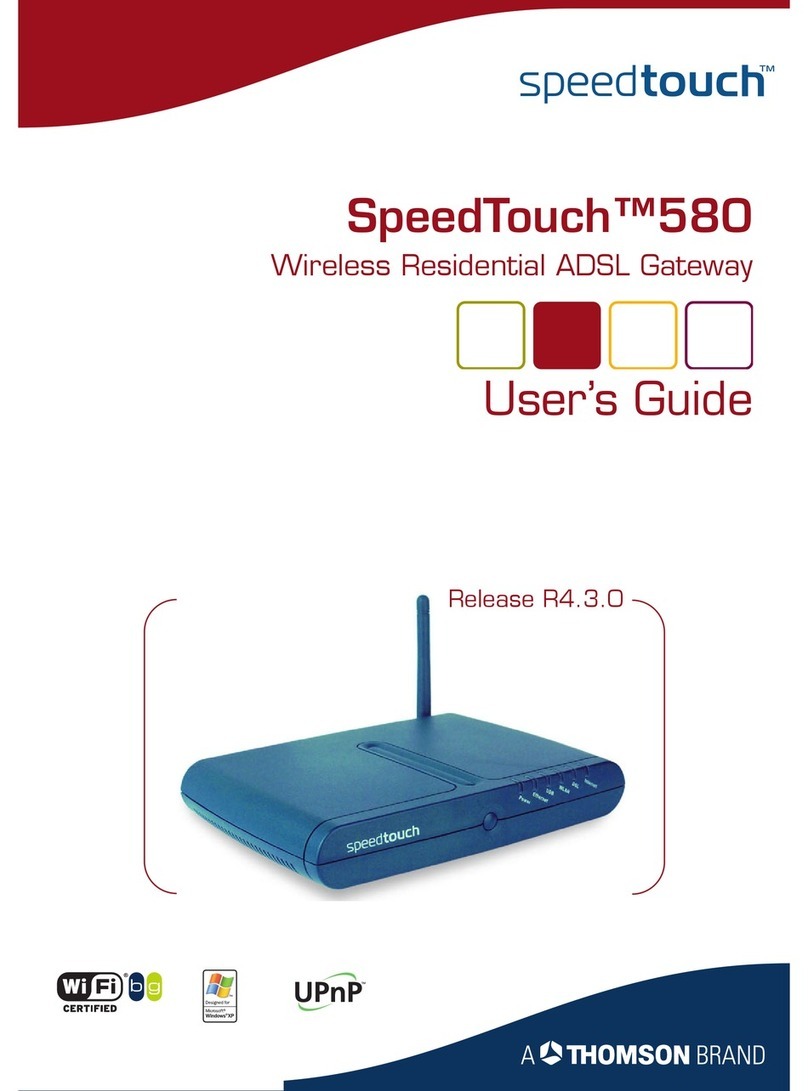 Speedtouch 580 Manuel utilisateur