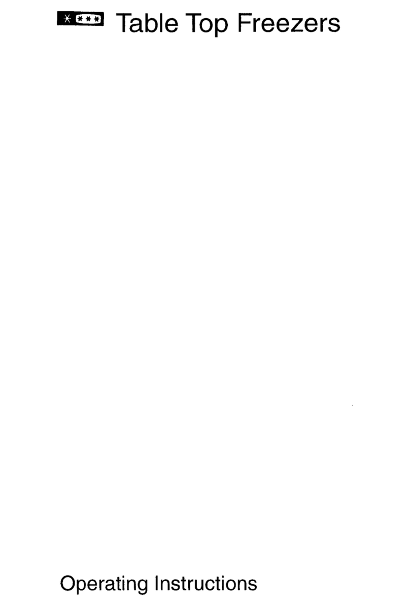 AEG Table top freezer Manuel utilisateur