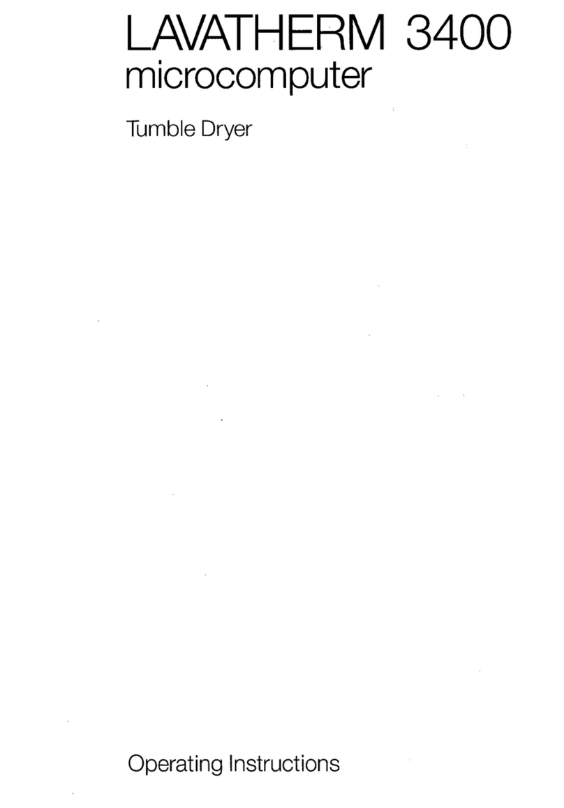 AEG Lavatherm 3400 microcomputer Manuel utilisateur