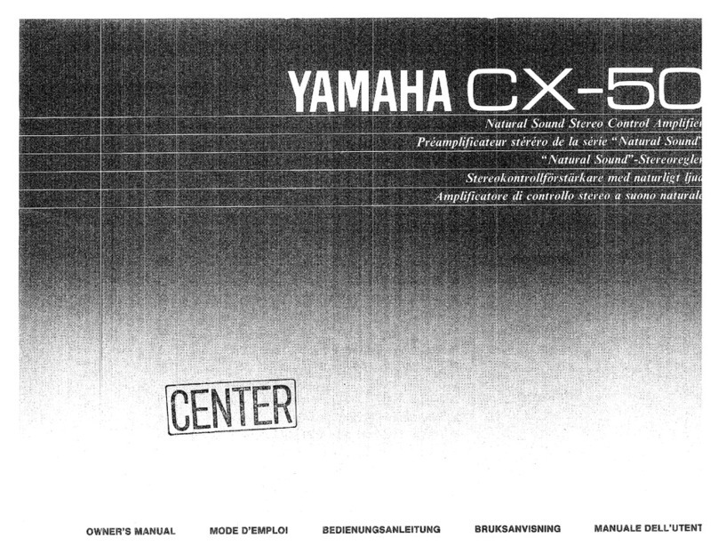 Yamaha CX-50 Manuel utilisateur Yamaha CX-50 Manuel utilisateur