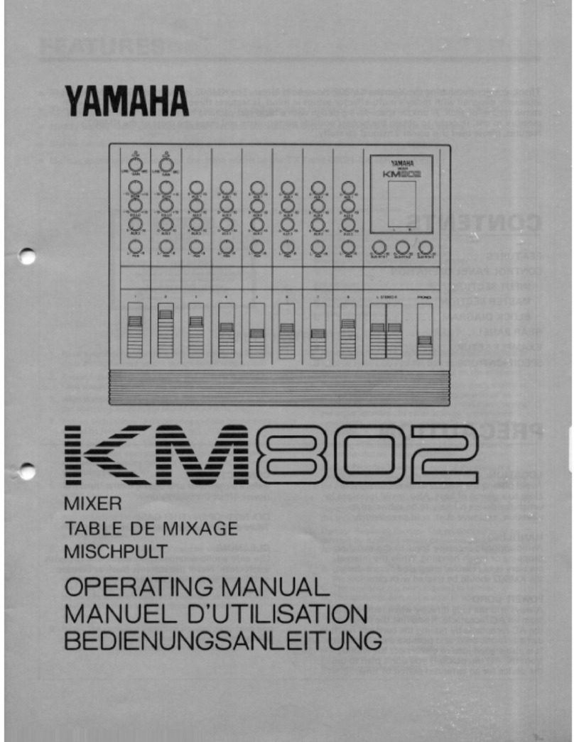 Yamaha KM802 Manuel utilisateur