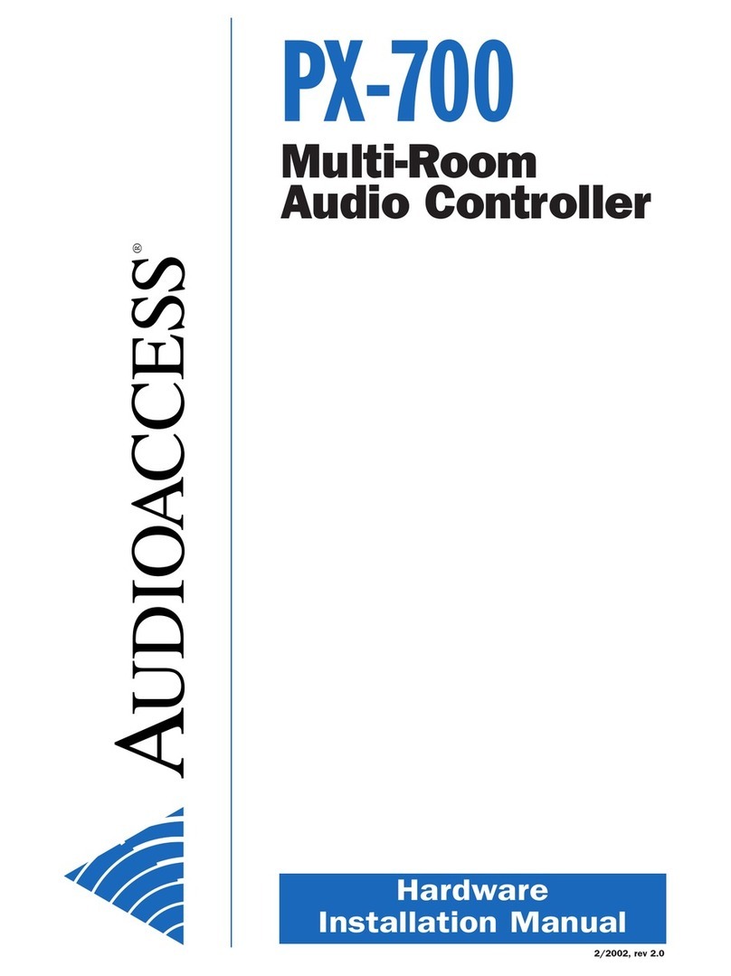 Audioaccess WHYNTER Instructions de montage Audioaccess WHYNTER Instructions de montage