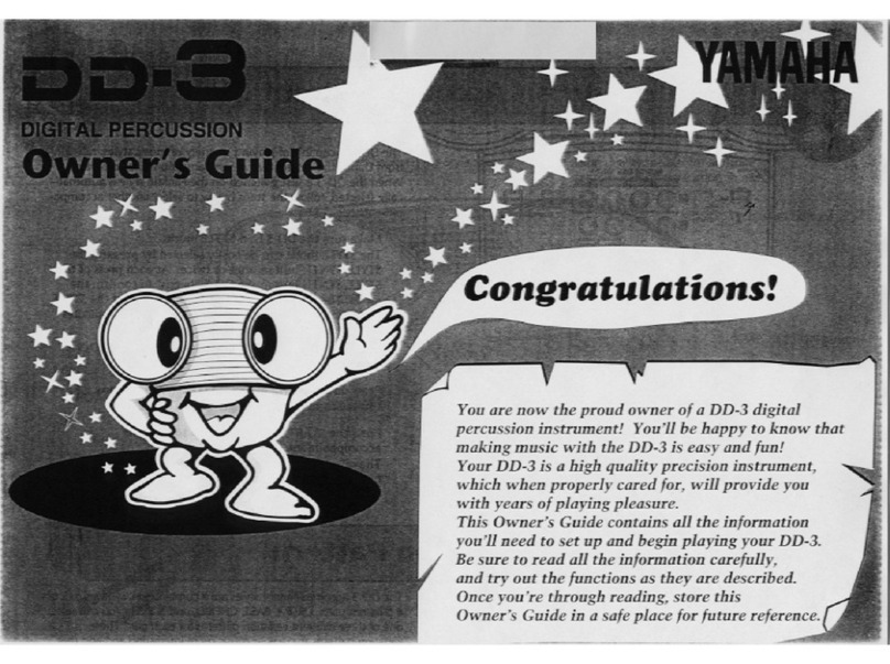Yamaha DD-3 Manuel utilisateur