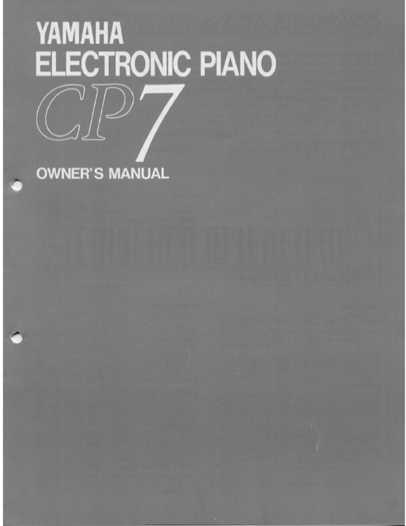 Yamaha CP7 Manuel utilisateur Yamaha CP7 Manuel utilisateur