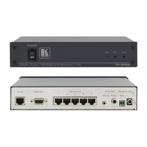 Kramer TP-305A Manuel utilisateur