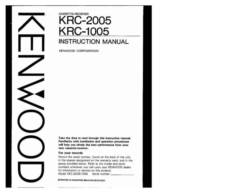 Kenwood KRC-2005 Manuel utilisateur