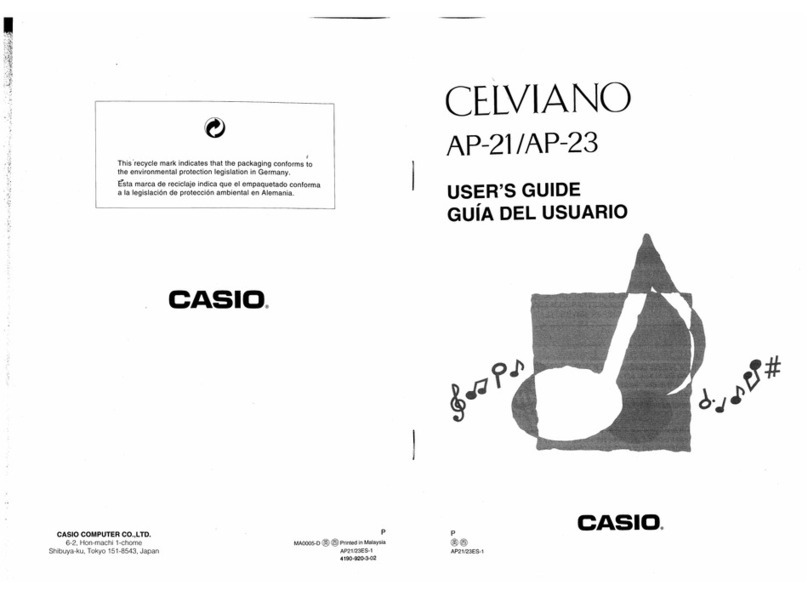 Casio Celviano AP-21 Manuel utilisateur