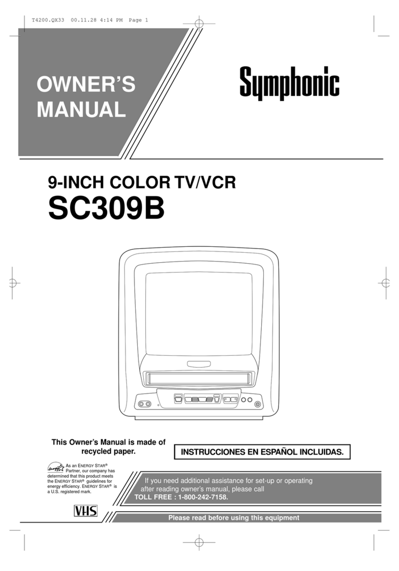 Symphonic SC309B Manuel utilisateur Symphonic SC309B Manuel utilisateur