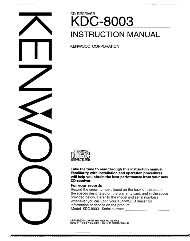 Kenwood KDC-8003 Manuel utilisateur