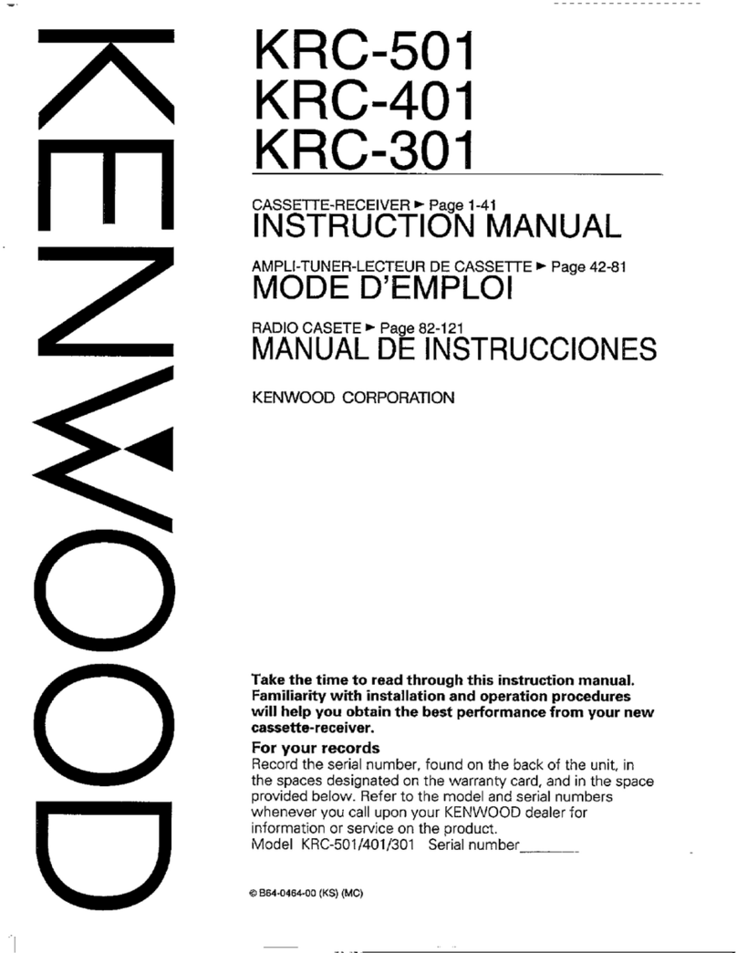 Kenwood KRC-501 Manuel utilisateur
