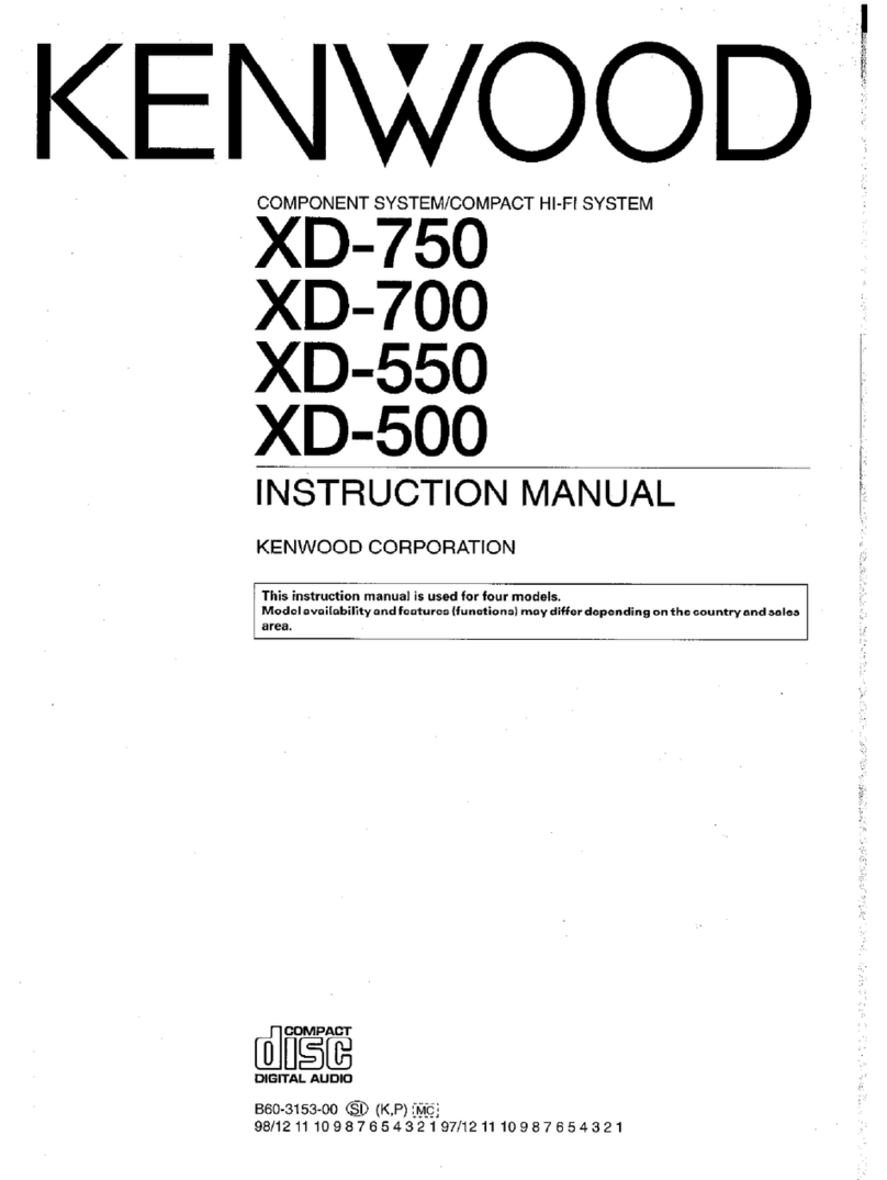 Kenwood XD-750 Manuel utilisateur