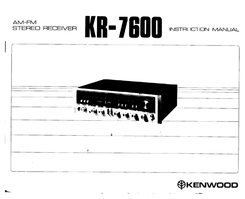 Kenwood KR-7600 Manuel utilisateur Kenwood KR-7600 Manuel utilisateur