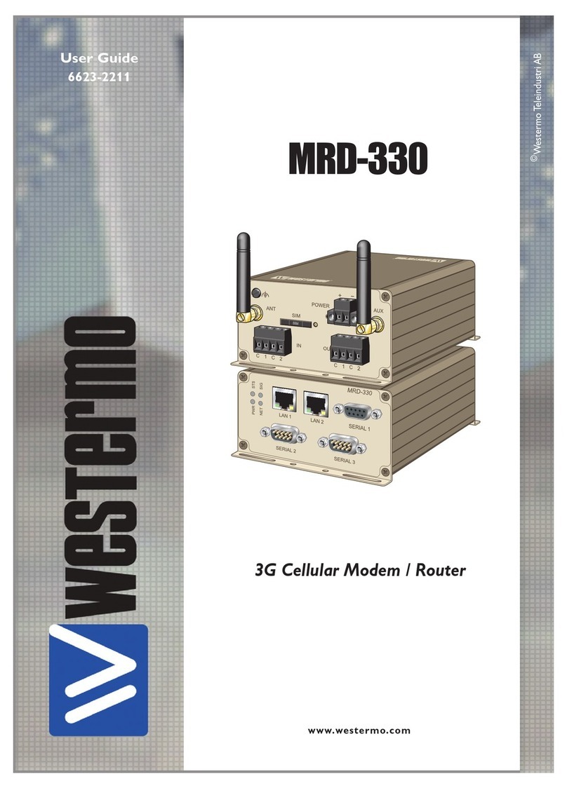 Westermo MRD-330 Manuel utilisateur