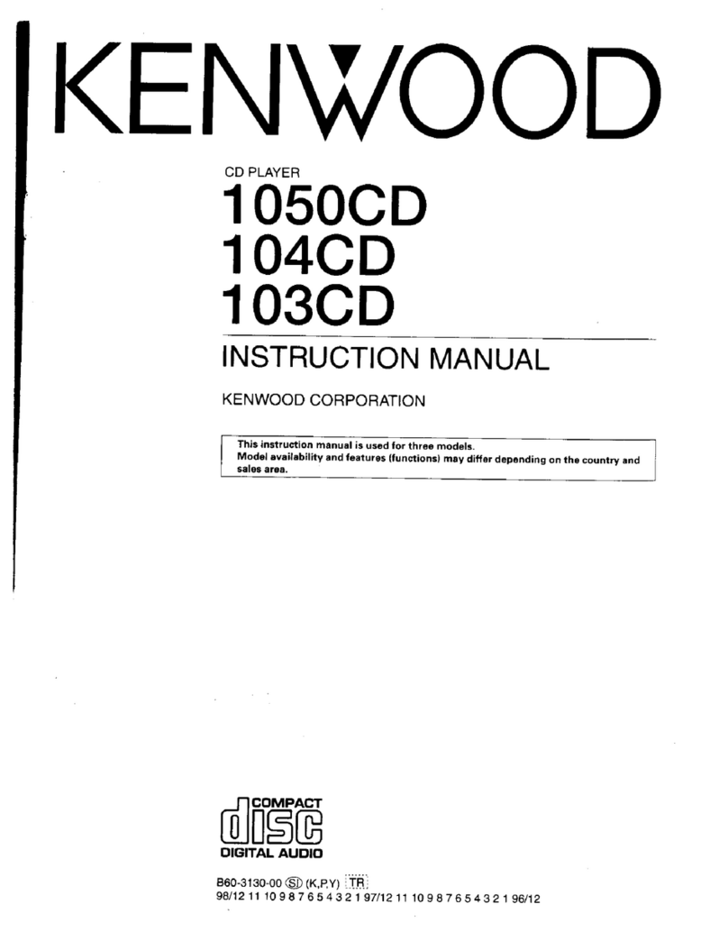 Kenwood 1050CD Manuel utilisateur