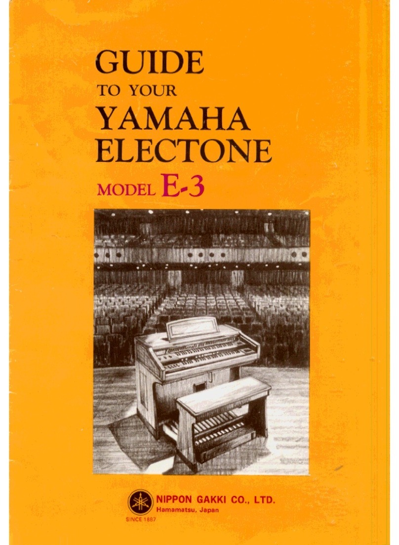 Yamaha Electone E-3 Manuel utilisateur