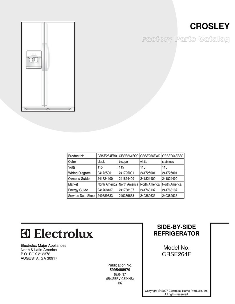 Electrolux CRSE264FB0 Manuel utilisateur