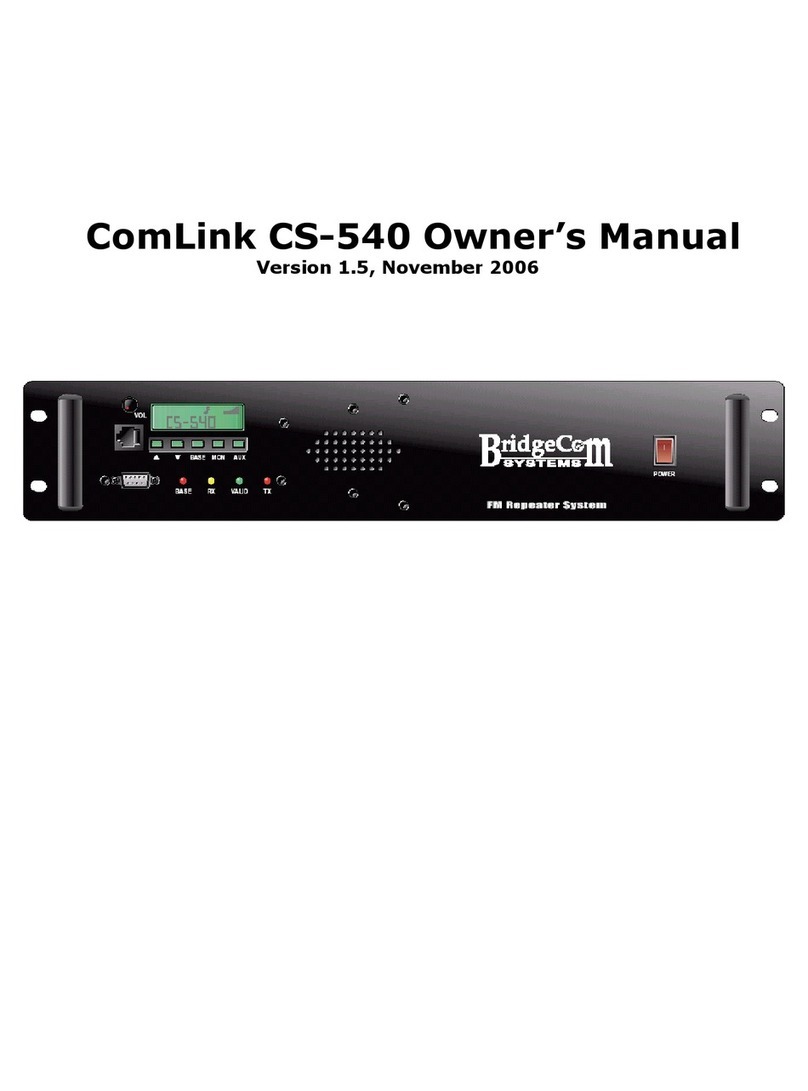 BridgeComSystems ComLink CS-540 Manuel utilisateur