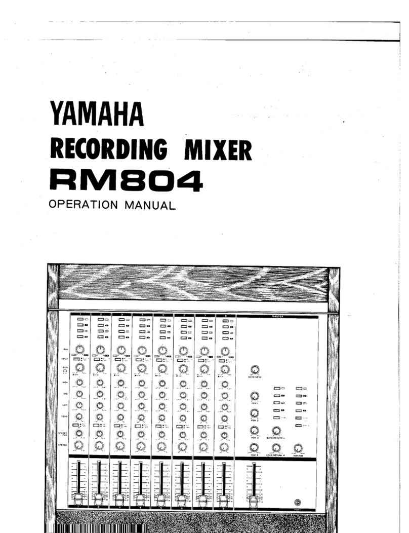 Yamaha RM804 Manuel utilisateur