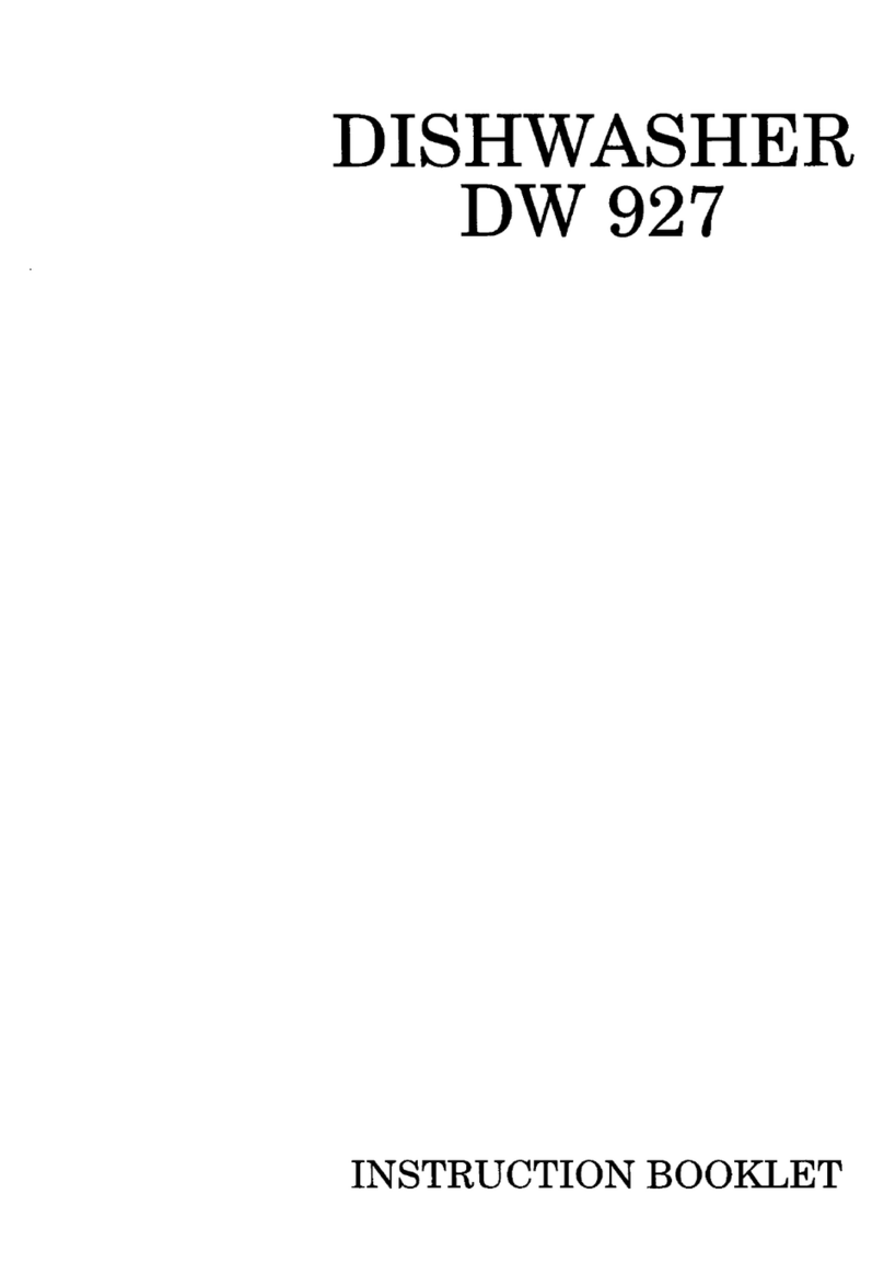 Zanussi DW927 Manuel utilisateur