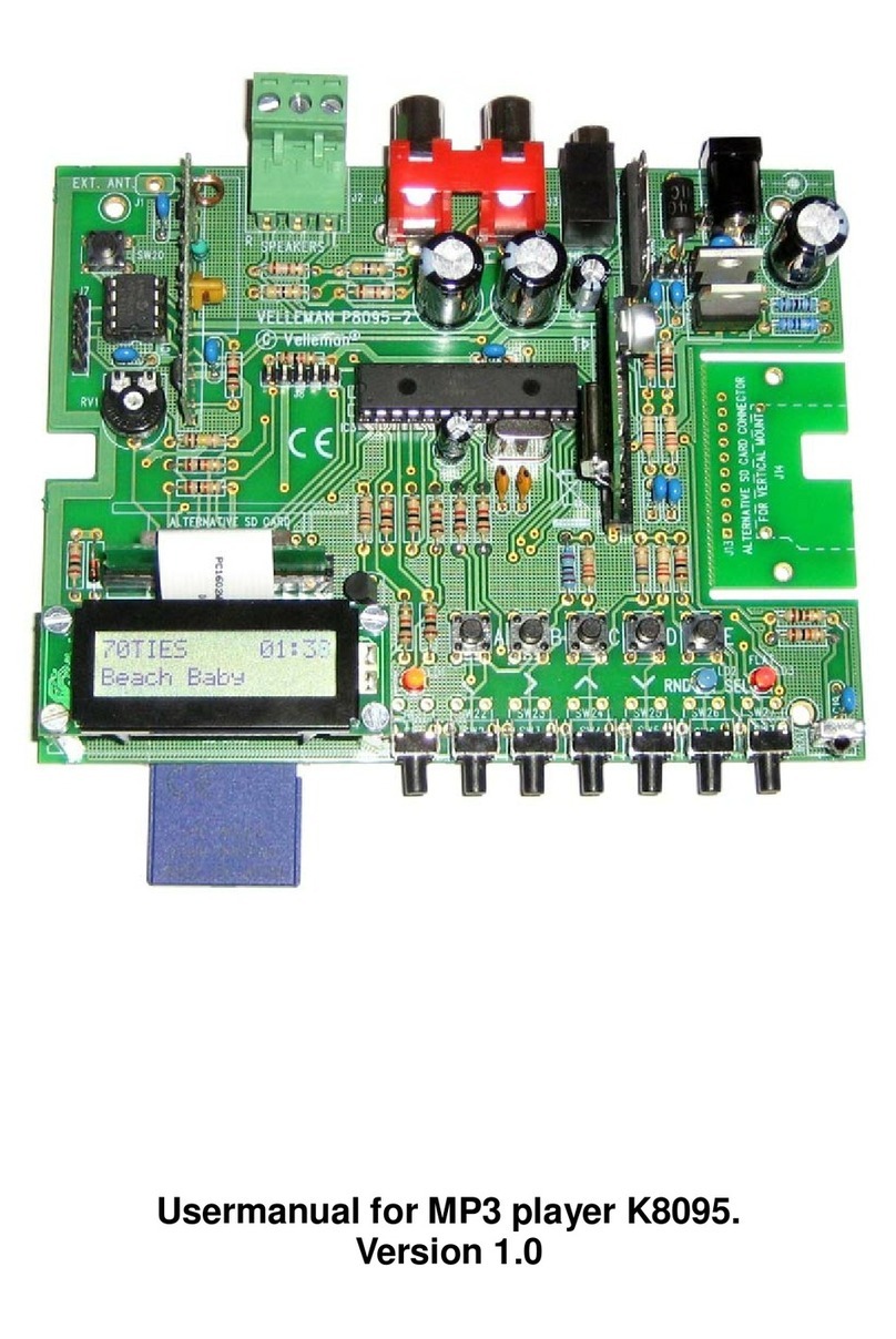 Velleman K8095 Manuel utilisateur