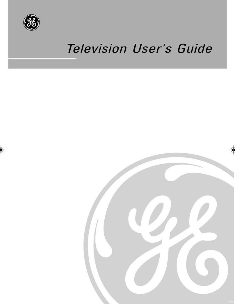 GE Television Manuel utilisateur