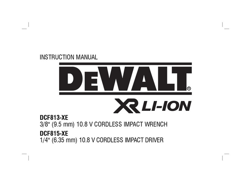 DeWalt DCF813-XE Manuel utilisateur