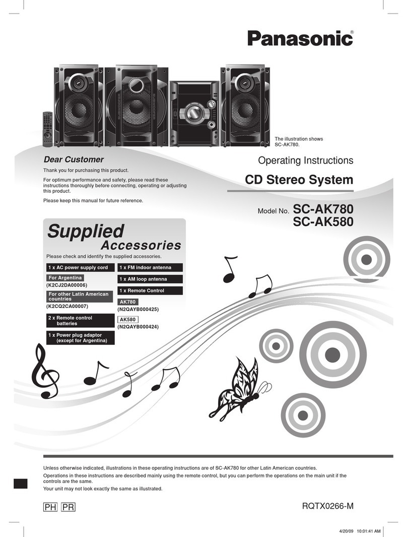 Panasonic SC-AK780 Manuel utilisateur
