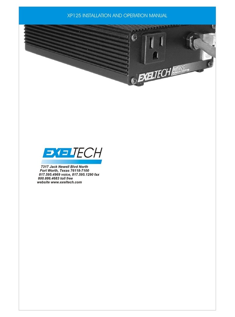 ExelTech XP 125 Manuel utilisateur