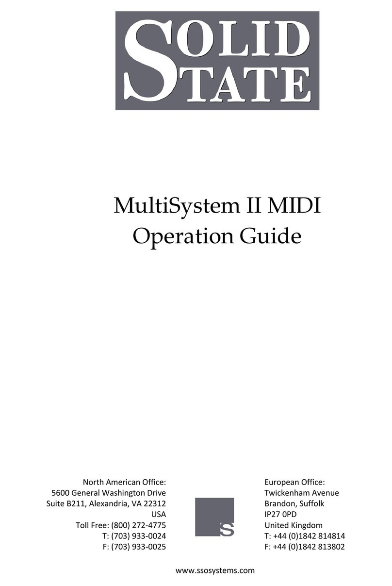 Solid State MultiSystem II Manuel utilisateur