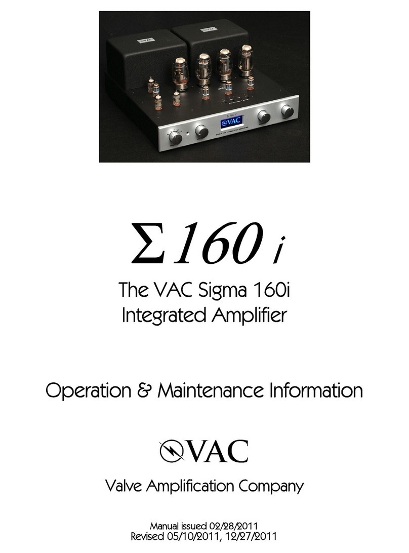 VAC Sigma 160i Guide de configuration