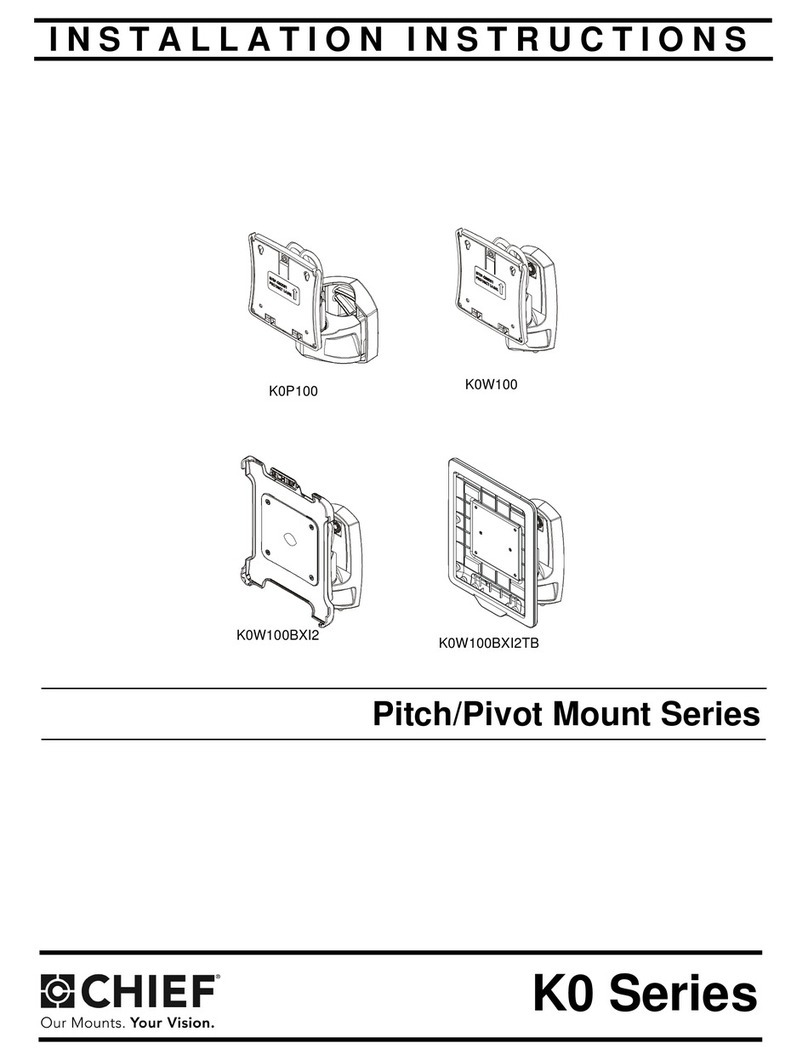 CHIEF K0P100 Manuel utilisateur CHIEF K0P100 Manuel utilisateur