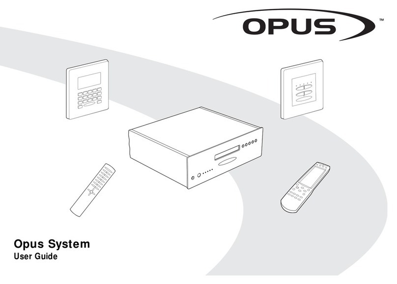 Opus 500 system Manuel utilisateur Opus 500 system Manuel utilisateur