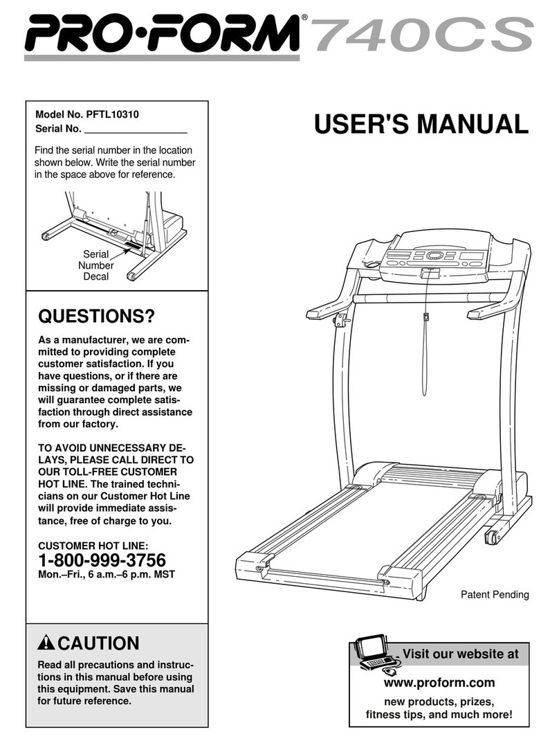 Pro-Form 740CS Manuel utilisateur