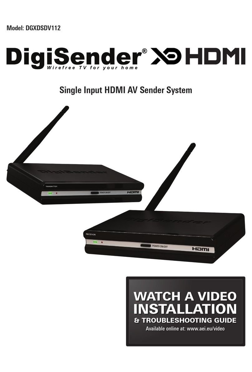 DigiSender DGXDSDV112 Manuel utilisateur