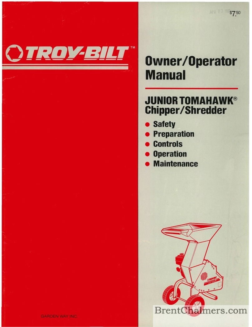 Troy-Bilt JUNIOR TOMAHAWK Manuel du propriétaire