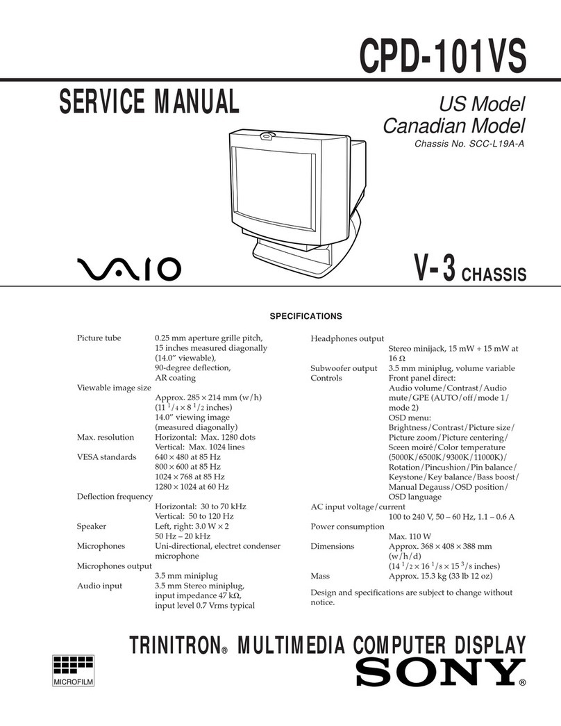 Sony CPD-101VS Manuel utilisateur