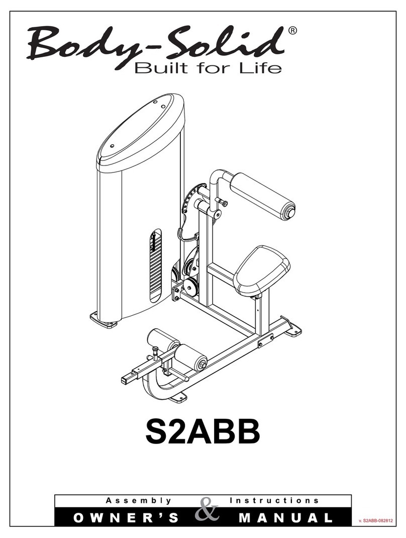 Body Solid S2ABB Manuel utilisateur