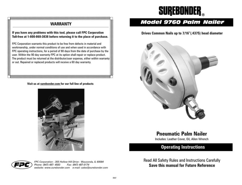 Surebonder 9760 Manuel utilisateur Surebonder 9760 Manuel utilisateur
