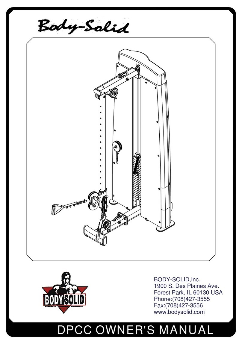 Body Solid DPCC Manuel utilisateur