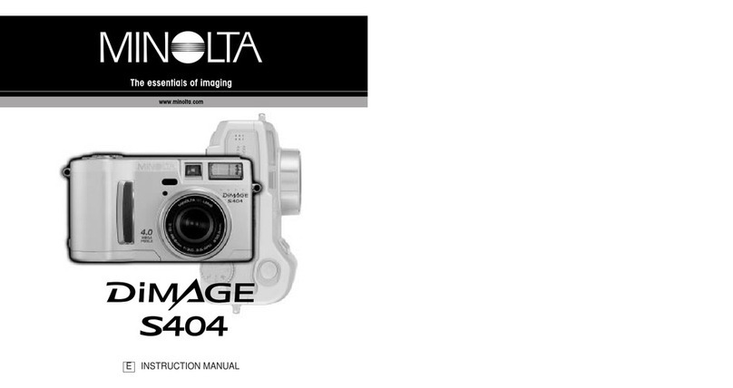 Minolta DiMAGE S404 Manuel utilisateur Minolta DiMAGE S404 Manuel utilisateur