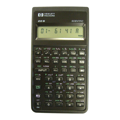 HP HP-20S Manuel utilisateur