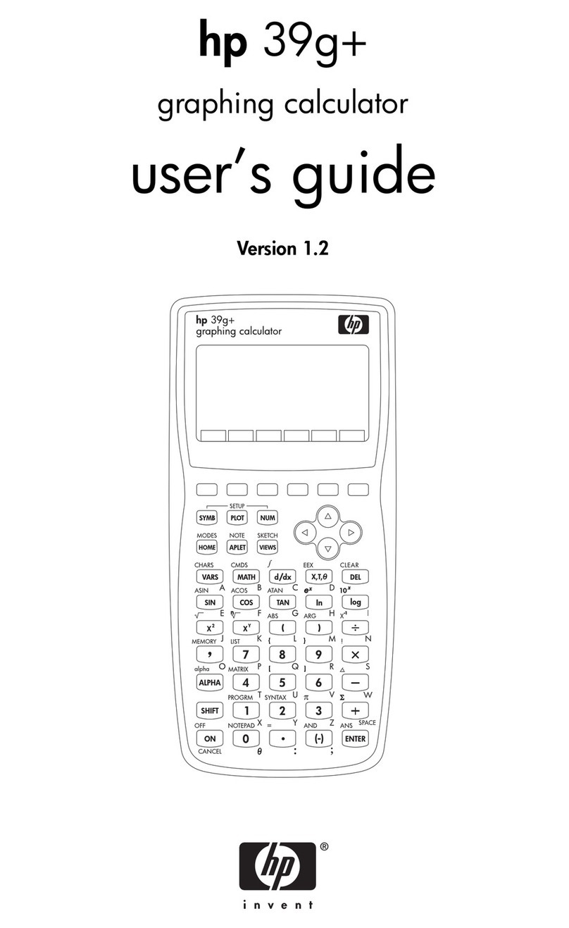 HP 39g+ Manuel utilisateur