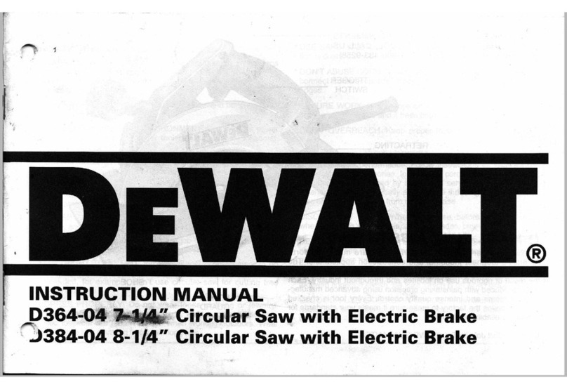 DeWalt D364-O4 Manuel utilisateur