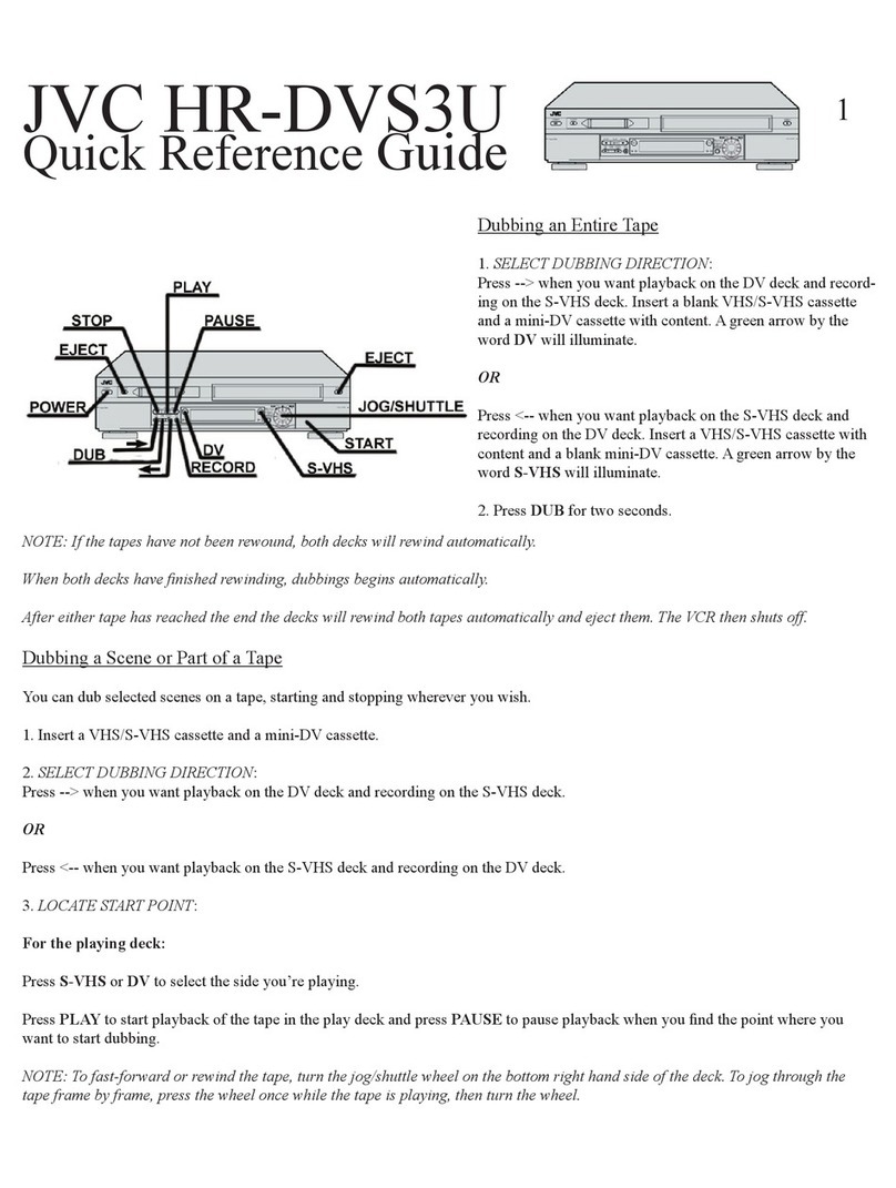 JVC HR-DVS3U Manuel utilisateur