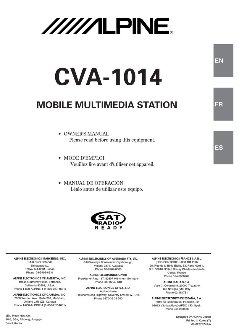 Alpine CVA-1014 Manuel utilisateur