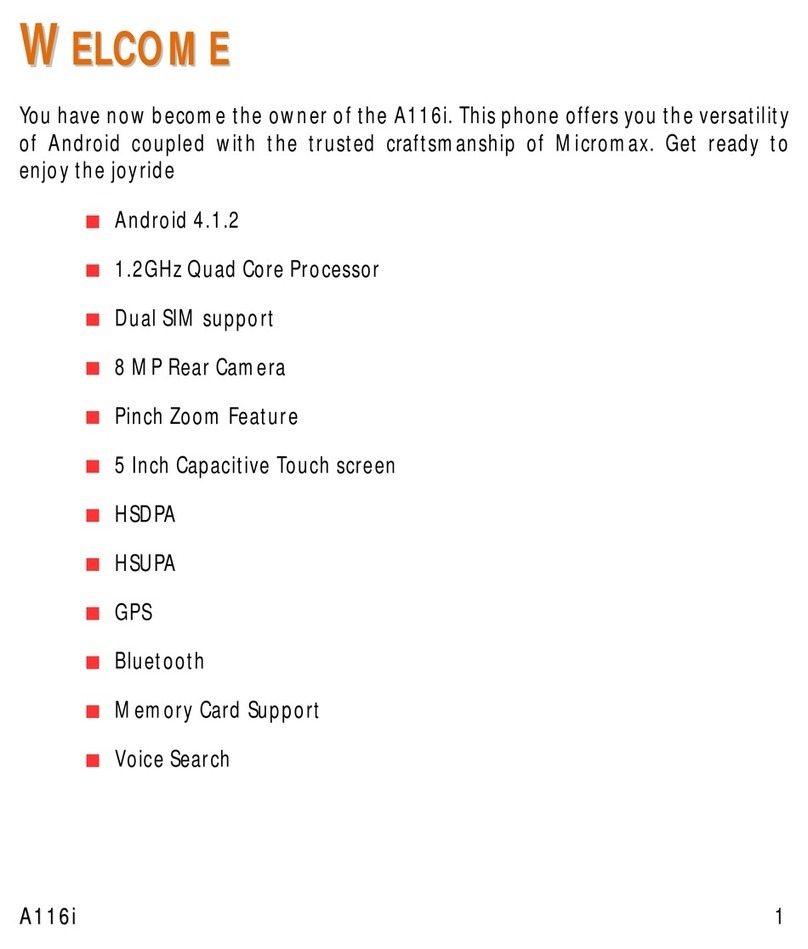 Micromax A116i Manuel utilisateur