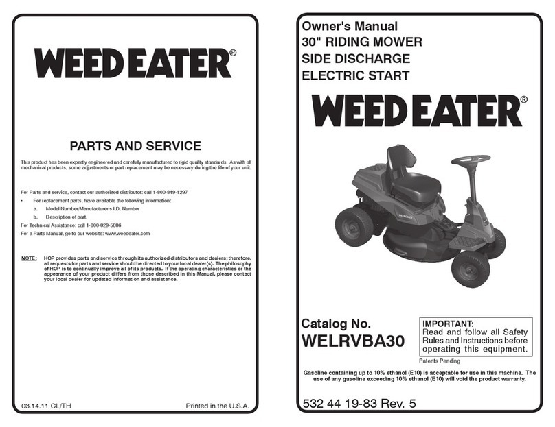 Weed Eater WELRVBA Manuel utilisateur Weed Eater WELRVBA Manuel utilisateur
