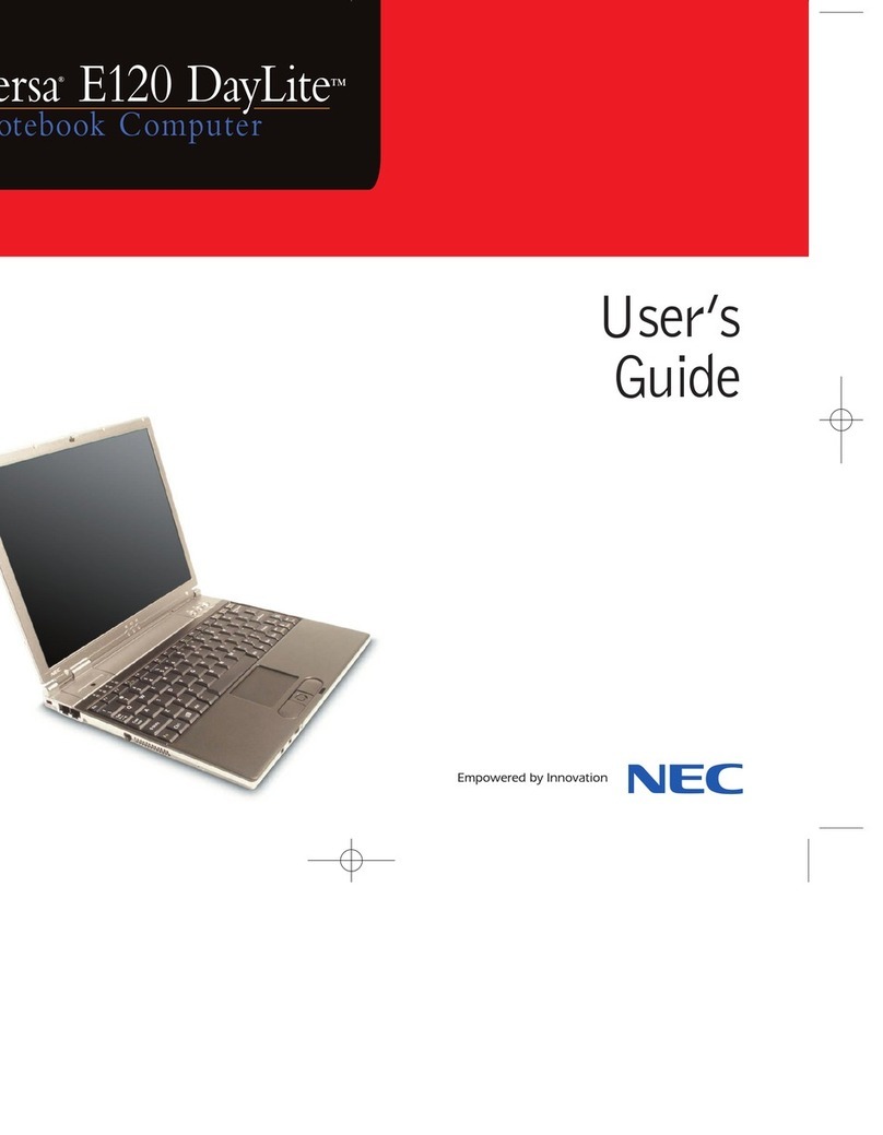 NEC VERSA DAYLITE E120 Manuel utilisateur