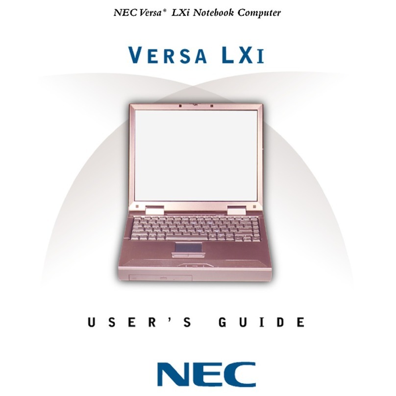 NEC VERSA LXI - VERSION 10-2000 Manuel utilisateur